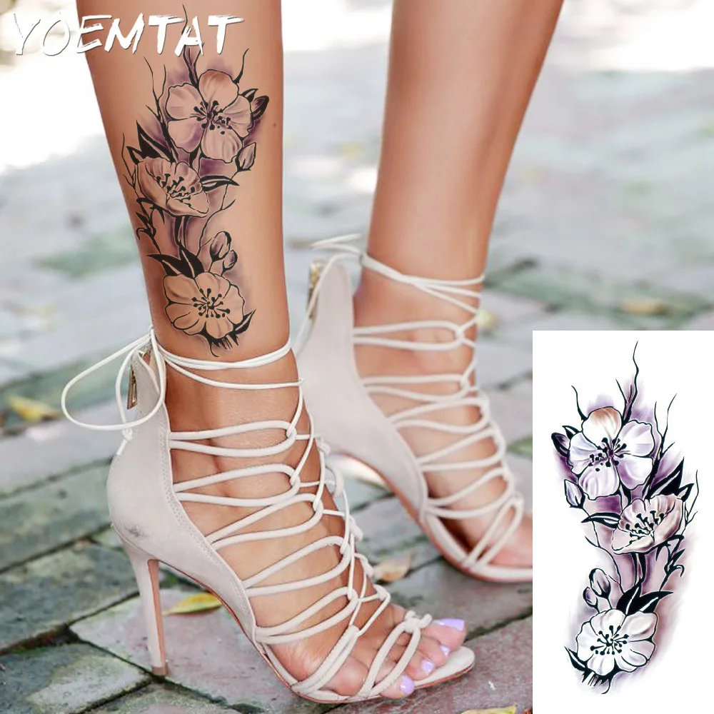 Цельнокроеное платье индийский арабский Поддельные Временные флеш-тату из хны