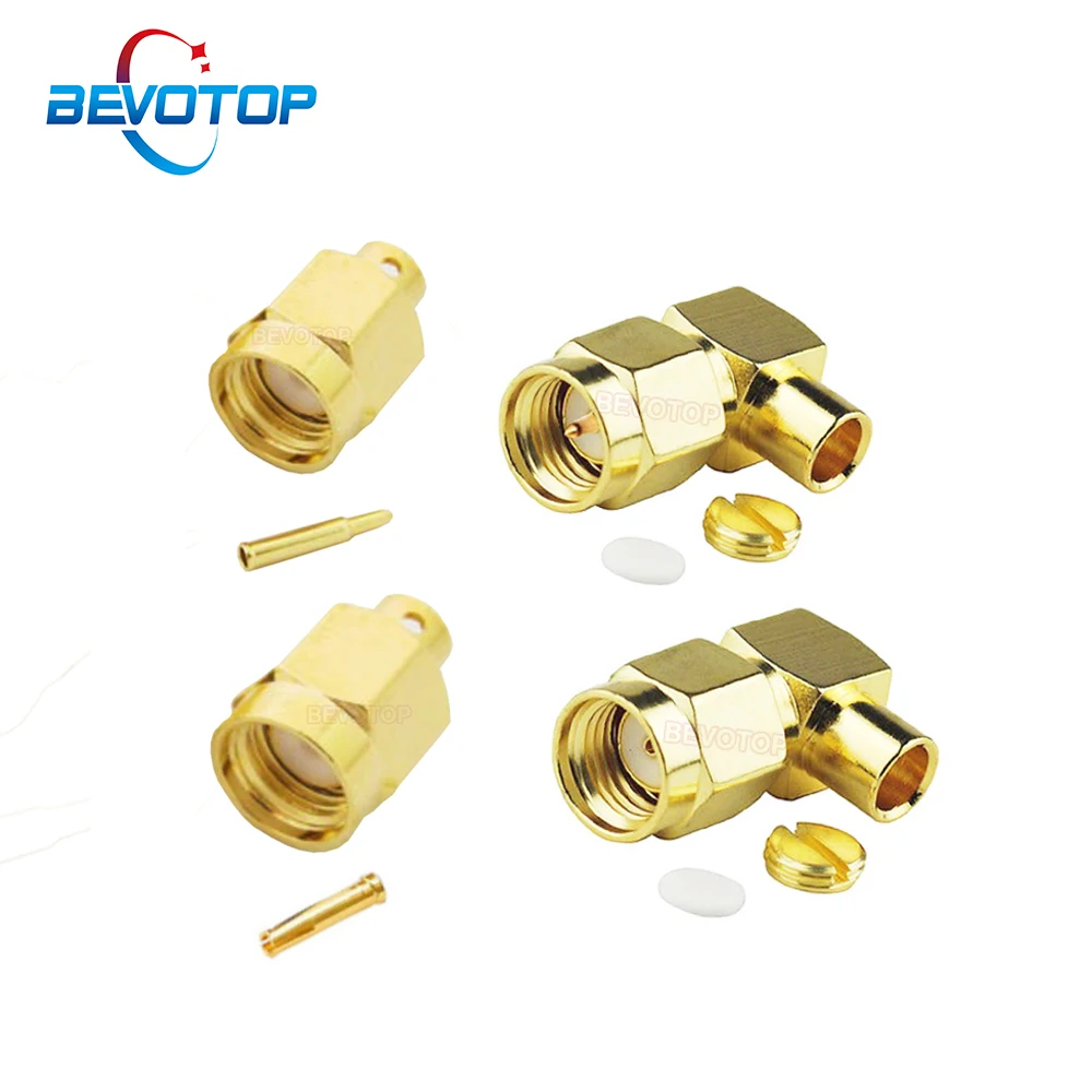 10 шт./лот RG402 RP-SMA / SMA штепсельная вилка паяльный разъем для Φ RG141 RF коаксиальный