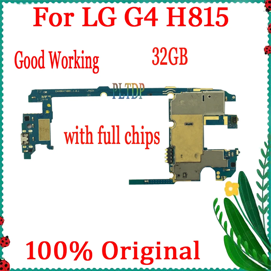 100% оригинальная официальная версия для LG G4 H815 H810 H811 H812 VS986 материнская плата с