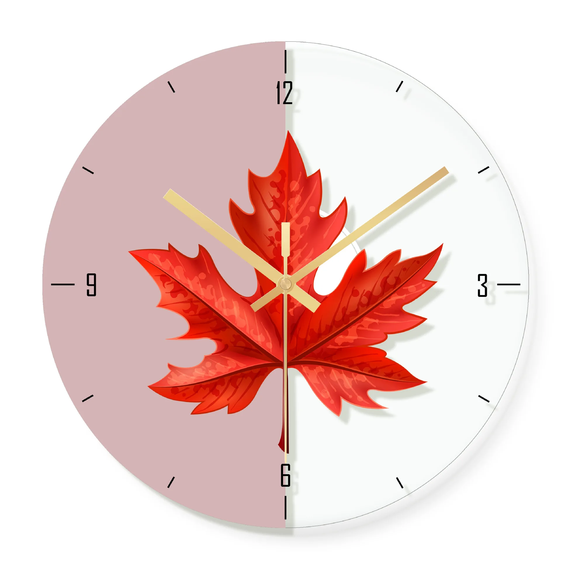 3256 Wall Clock Nordic Household Mute Living Room Bedroom Minimalist Modern Decorative Wall Watch 14 Inch Quartz Round Clocks - Цвет: 3256