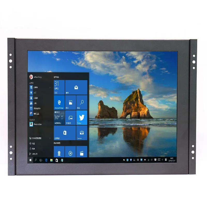 12 Inch 4:3 Open Frame Industrial Monitor 1024*768 With VGA HDMI USB And Speakers