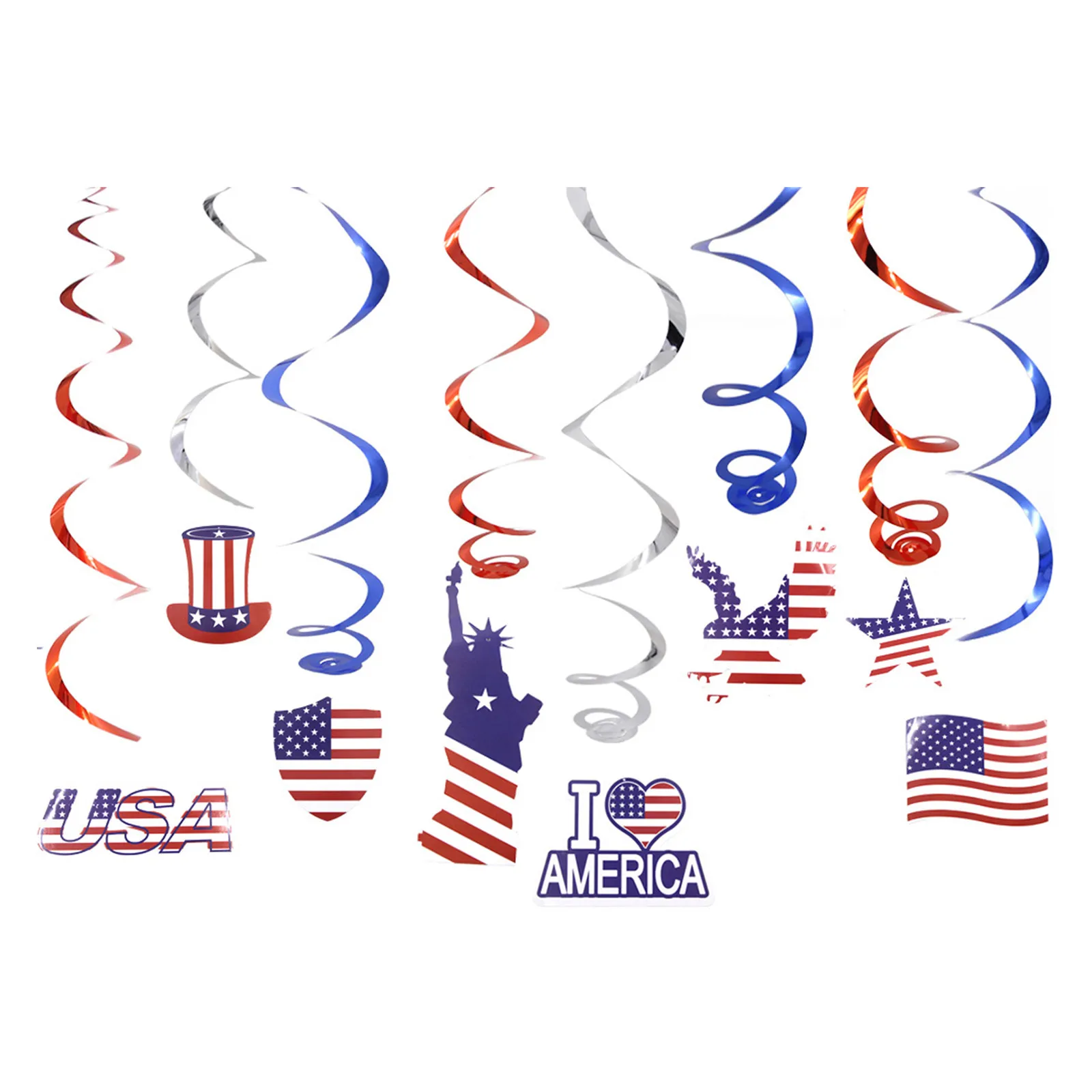 8 шт в День Независимости висячие украшения флаг свободы бирки кулон Diy на