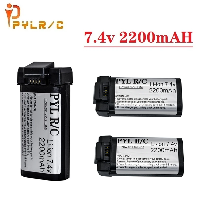 Bater&iacute;a lipo Original de 7,4 v, 2200mah, para Ex5 RC Quadcopter 5G 4K, WIFI, FPV, 1000 metros, c&aacute;mara HD para Dron-0