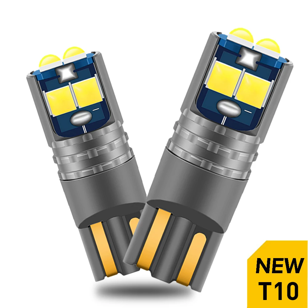 

2PCS Super Bright T10 W5W 168 2825 WY5W LED Car Interior Reading Dome Lamps Auto Wedge Turn Side Parking Bulb Marker Lights 12V