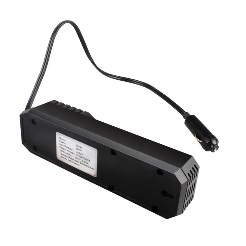

200W Mini Car Vehicle Inverter DC 12V to AC 220V USB Output High-power Power Inverter Small Car Special Edition