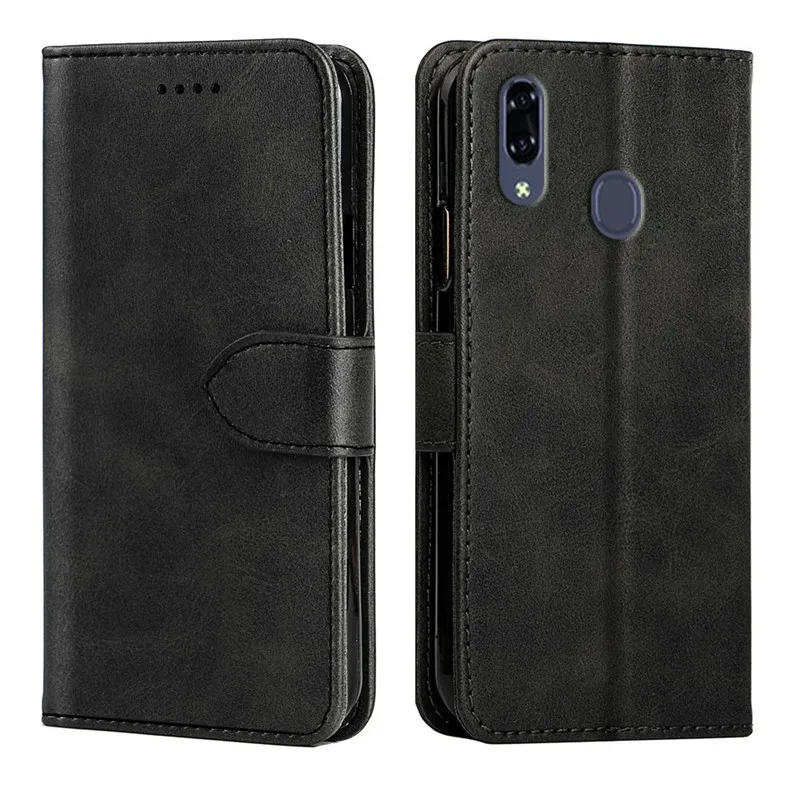 Чехол для ZTE Libero S10 чехол Кожаный книжка с отделениями карт и Магнитная подставка
