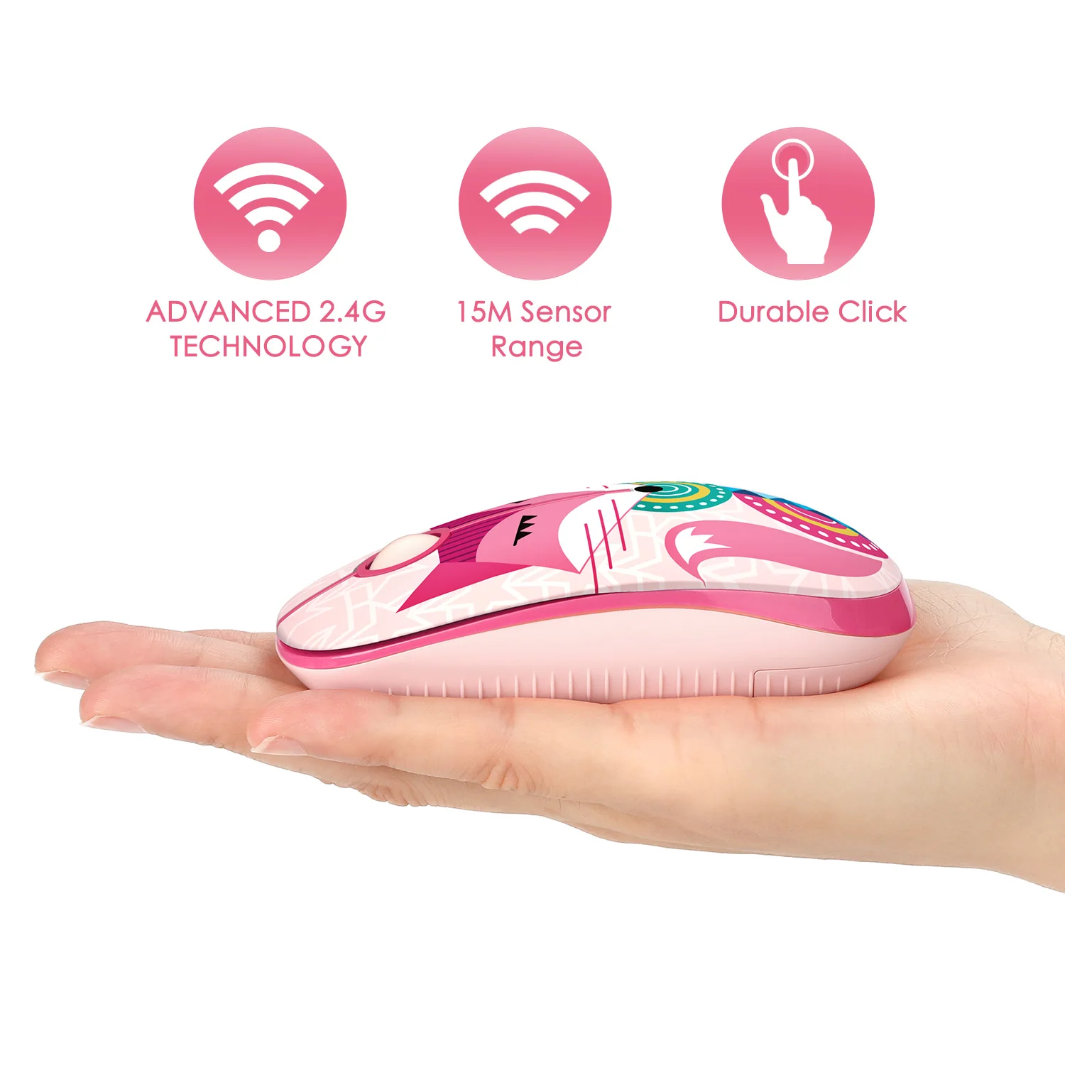 Тонкая беспроводная мышь Jelly comb 2 4G с наноприемником Портативная оптическая
