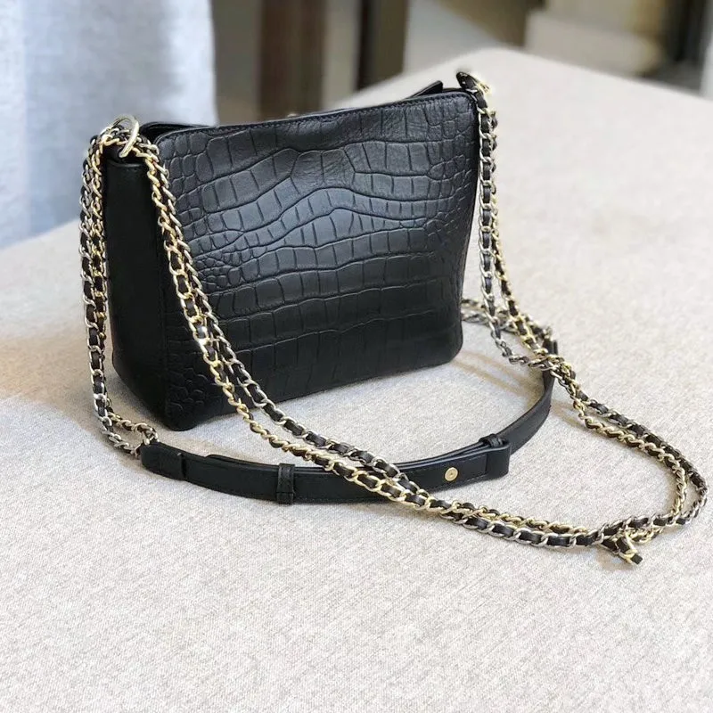 

Brand Designer Women Genuine Leather Chain Crossbody Bag Elegant Ladies Party Packing Flaps Shoulder Bag Slung Messenger Bags