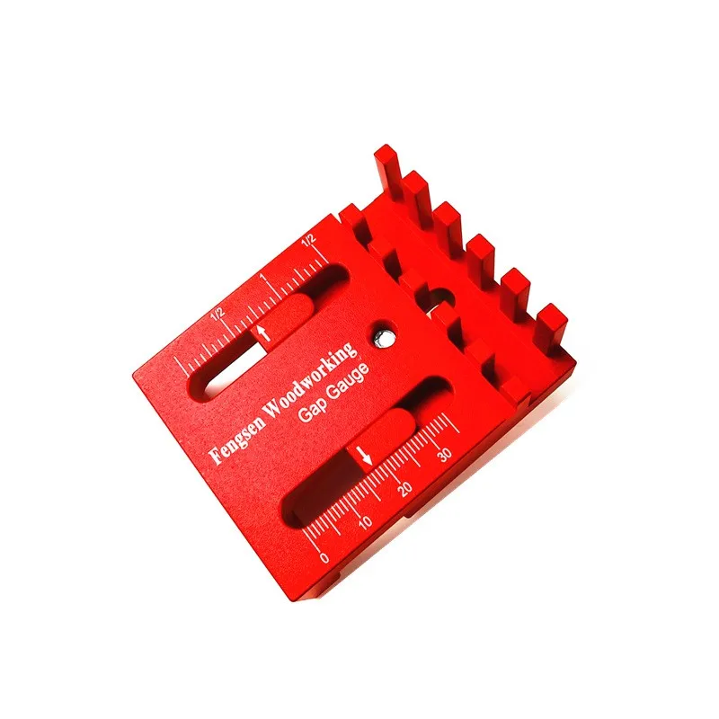 

Woodworking Mini Gap Gauge Depth Measuring Ruler Aluminum Alloy Depth Measuring Sawtooth Ruler Measuring Tools Marking Gauge