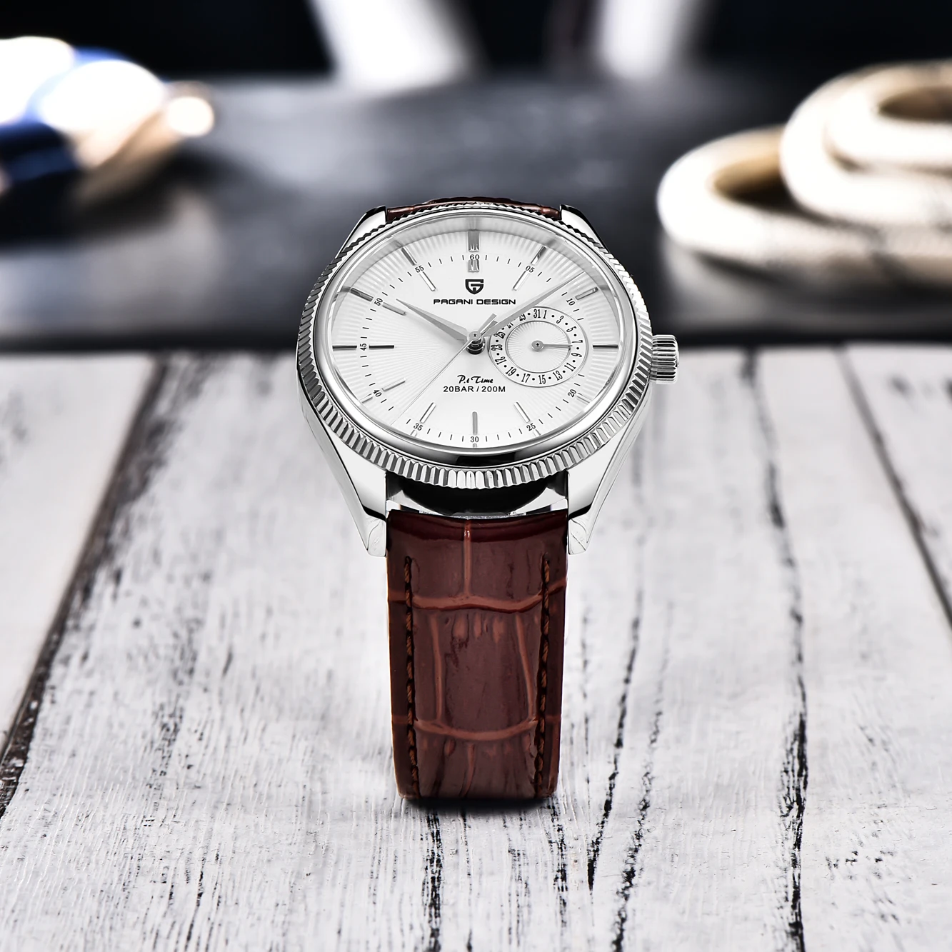 Pagani Design 2021 New Casual Fashion Men Quartz Watch Advanced Leather 200m Waterproof Luminous Pointer Watch Relogio Masculino enlarge