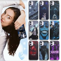 anime solo leveling phone case for iphone 13 mini 12 11 pro max x xs max xr cover for iphone 7 8 plus se2 silicone cover