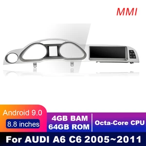 4G LTE 4GB+64GB Android display For AUDI A6 C6 2005~2011 8.8