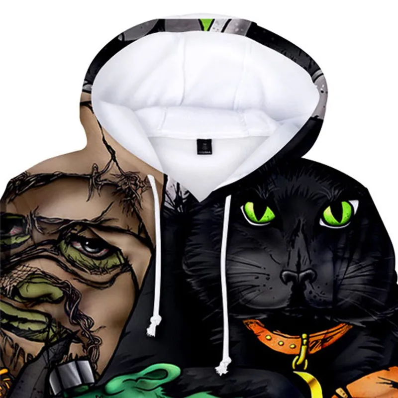 Новинка толстовки уличная одежда свитшот на Хэллоуин мужская повседневная