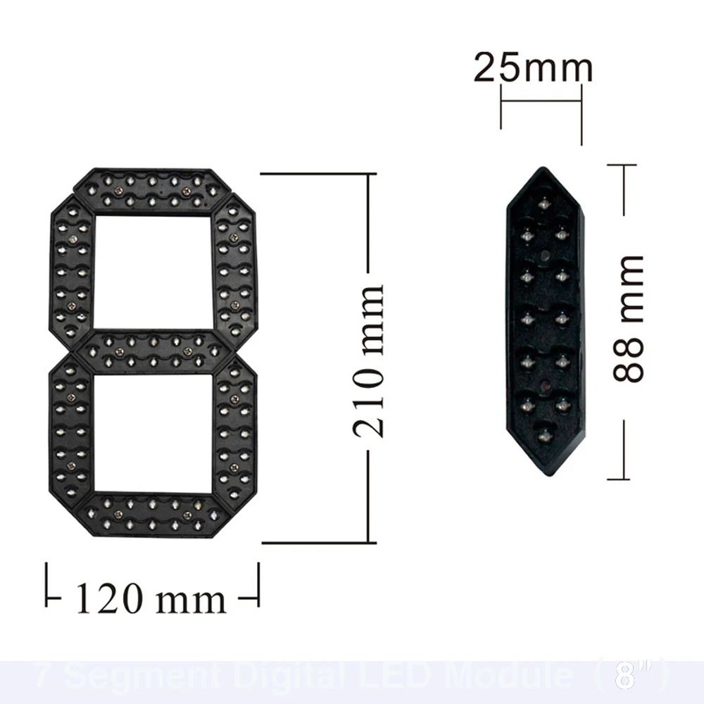 4 шт./лот 8 "светодиодный модуль цифр Digita LED цена газа светодиодная вывеска