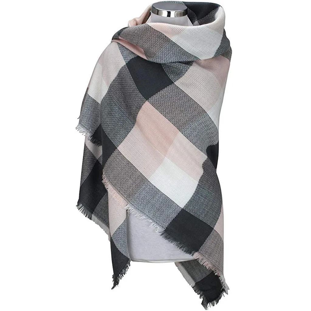 Импортные товары осень и зима новый стиль искусственный кашемир женский широкий