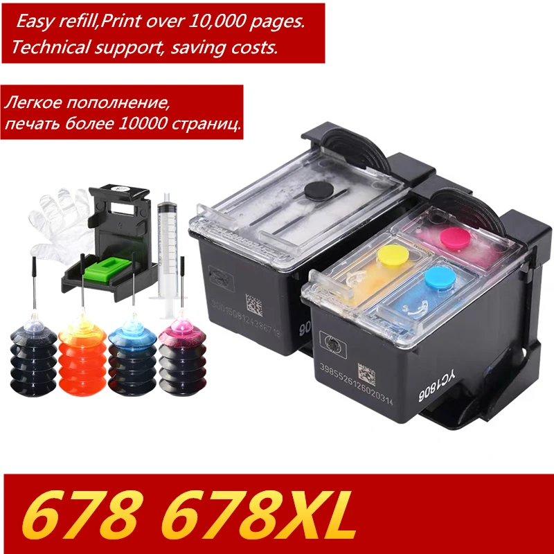 Сменный чернильный картридж GraceMate 678 для HP XL Deskjet 2515 3515 1018 1518 2548 3548 4518 2648|hp cartridge