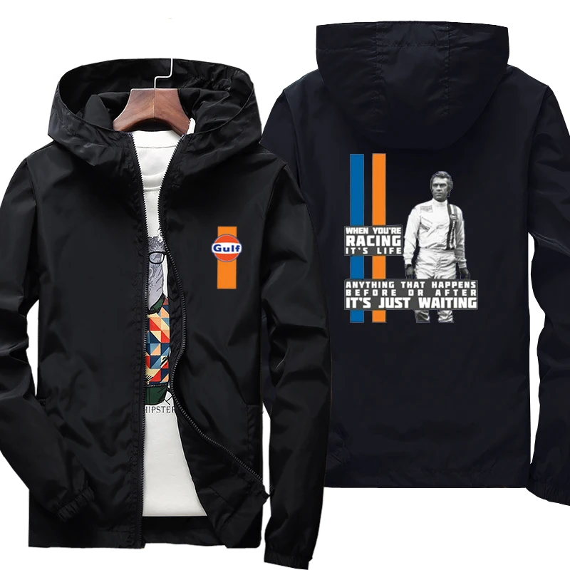 

2021 spring and autumn new jacket men's thin hooded jacket windbreaker jacket S-7XL casual men's clothing