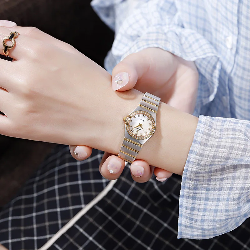 

Женские классические часы с созвездиями John Boss, маленькие изысканные водонепроницаемые часы с сапфировым стеклом