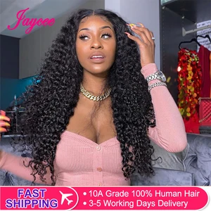 Парики Jaycee из натуральных человеческих волос с водной волной, плотность 150%, женские парики на сетке спереди, волнистые волосы на сетке спереди, парики из человеческих волос, бразильский парик