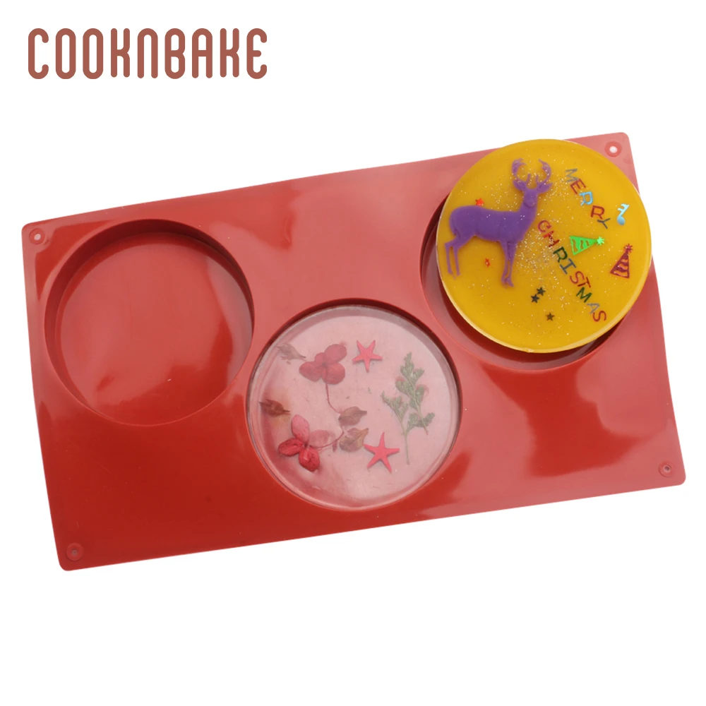 COOKNBAKE силиконовая форма для мыла и смолы большая круглая торта хлеба пудинга