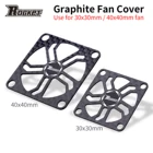 Графитовая крышка вентилятора для радиоуправляемого двигателя, 40x40 мм, 30x30 мм