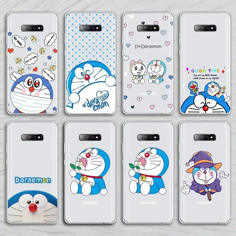 

comics doraemon anime Phone Case Transparent for Samsung A71 S9 10 20 HUAWEI p30 40 honor 10i 8x xiaomi note 8 Pro 10t 11