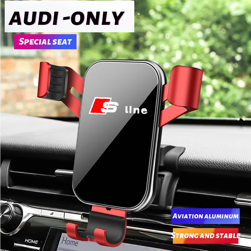 

Car Phone Holder For Audi C2 C3A3 S3 Q24KA Air Vent Mount Car Styling Bracket GPS Stand Rotatable Support Mobile Accessories