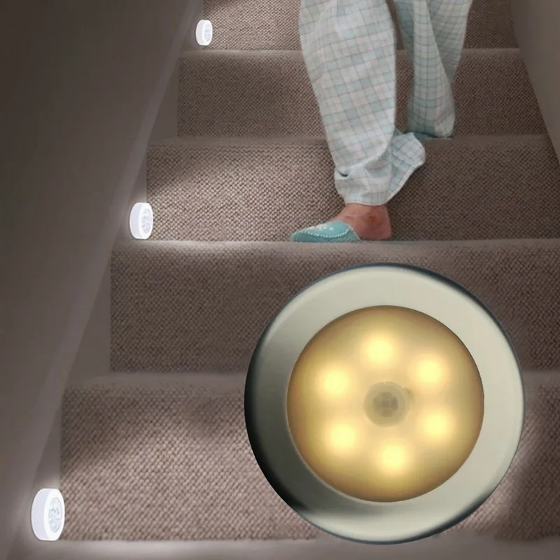 6 светодиодный датчик движения тела настенный светильник с активированным