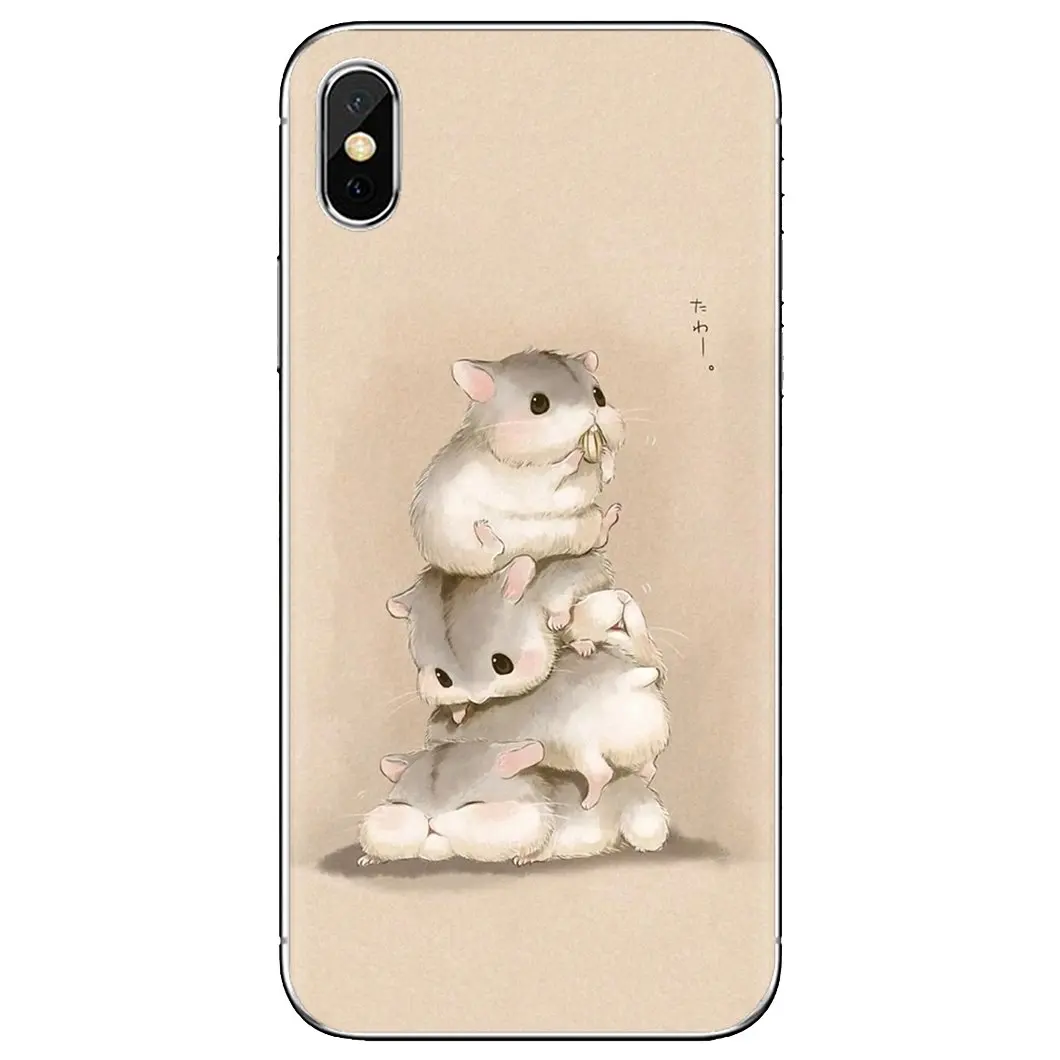 Кролик мышь Хомяк для Xiaomi mi Redmi Note 3 4 4X 5 6 7 8 8t 9 9s 9t 10 pro lite силиконовый чехол телефона