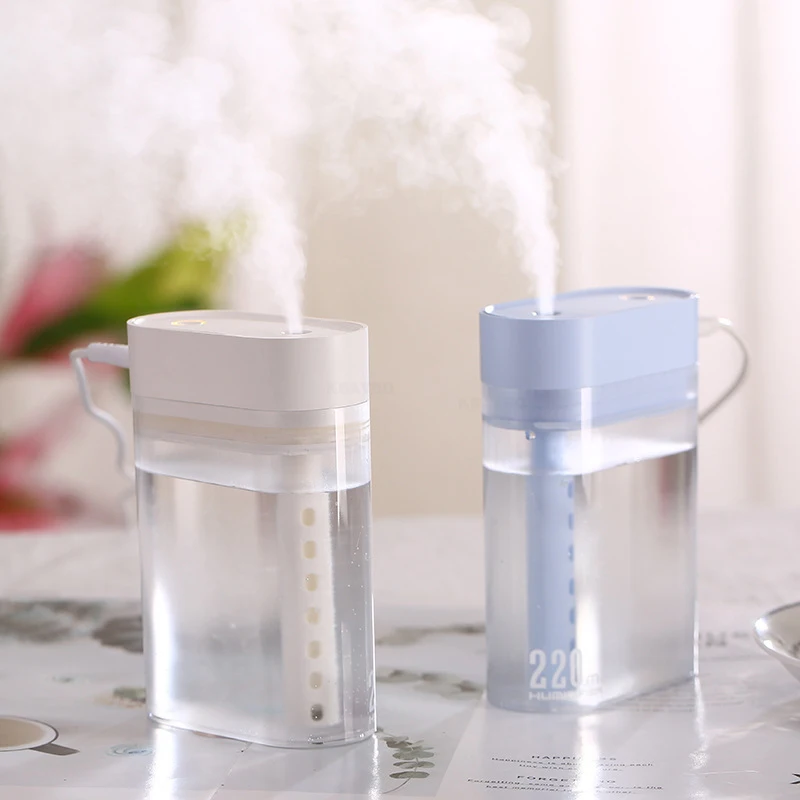 KAIPUTE 220 мл Мини USB увлажнитель воздуха с светодиодный подсветкой ультразвуковой