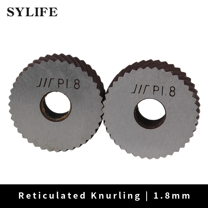 Серебряный 1 8 мм Шаг грубая Диагональ Knurl колесо Knurling набор из 2 | Инструменты