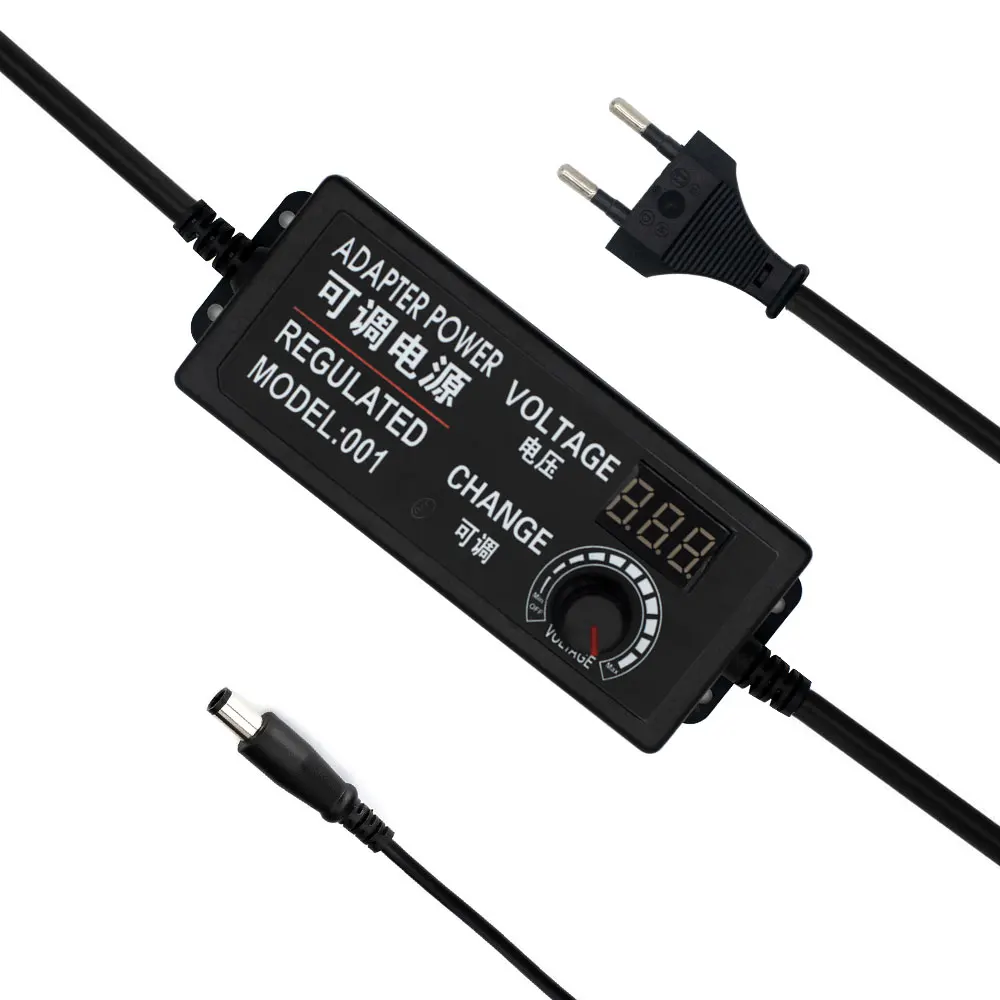 Регулируемый адаптер питания переменного тока в постоянный ток 9 V-24 V 3A