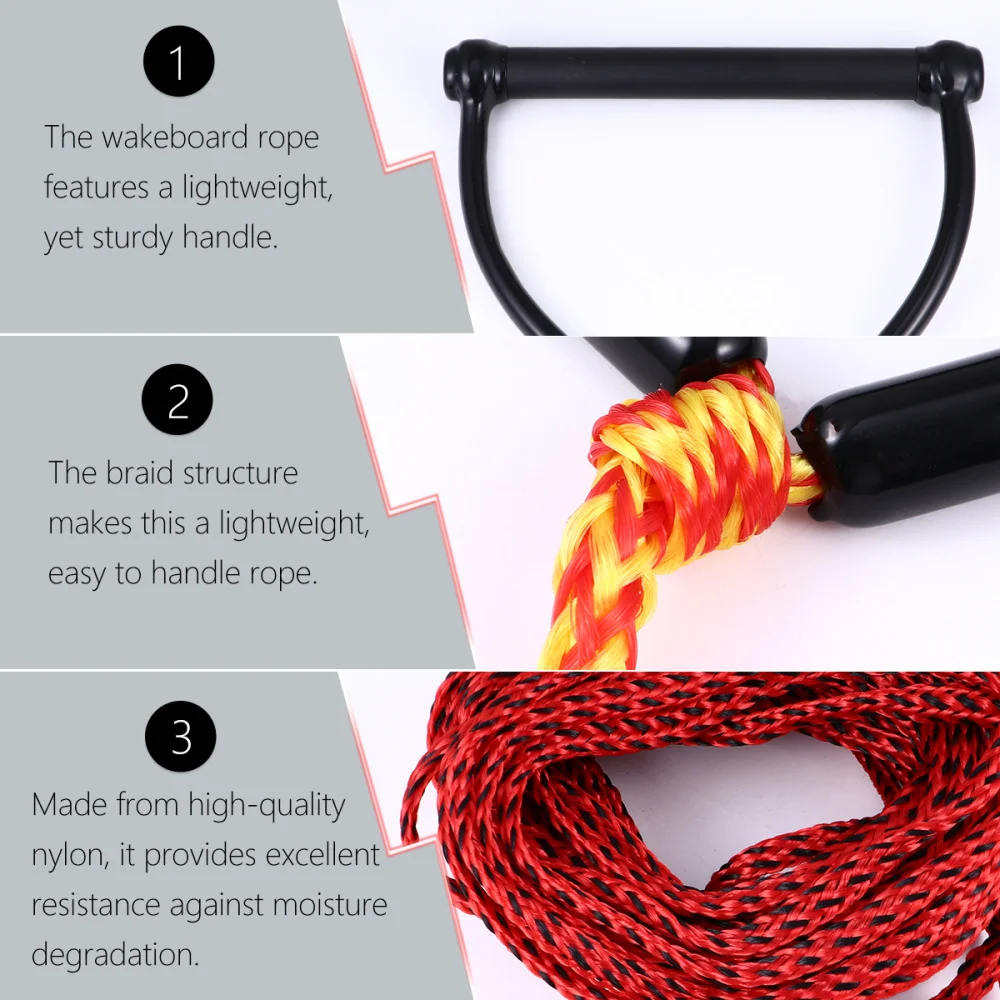 

Watersports Rope Water Ski Towing Tube 1-Section Wakeboard Kneeboard Rope