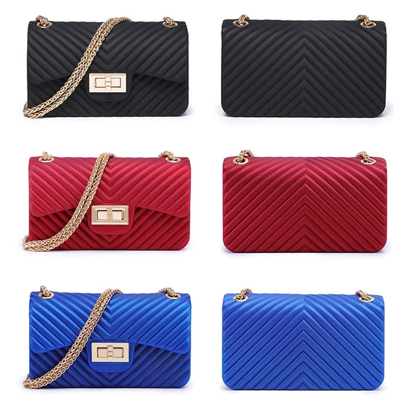 

Brand Bags For Women's 2020 High Quality Female Handbag Designer Chain Shoulder Crossbody Bag PVC Fashion Women Messenger Bag
