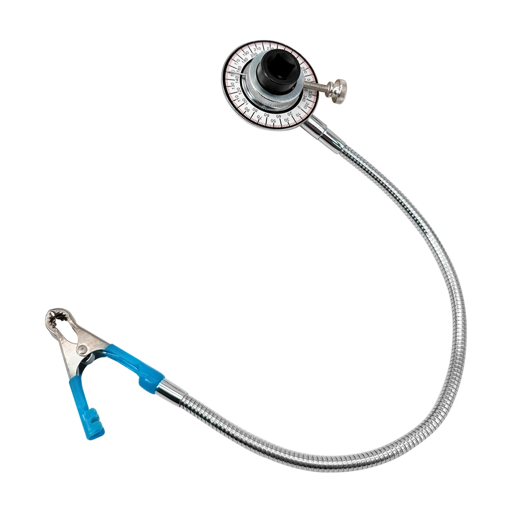 

2 In 1 Magnetic Torque Angle Meter Measure Tool Metal Dial Portable Easy Use Flexible Clip Arm Durable Gauge Professional