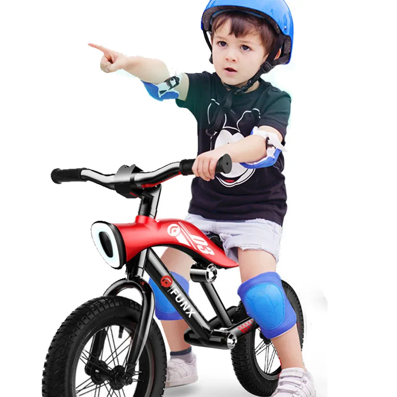 Сверхлегкий детский беговел светодиодный без педалей велосипед для детей 3-5 лет