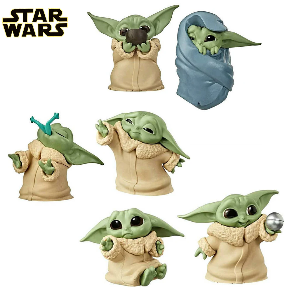 Коллекционная экшн Фигурка Baby Yoda из Звездных Войн 5/6 шт./компл. куклы популярные