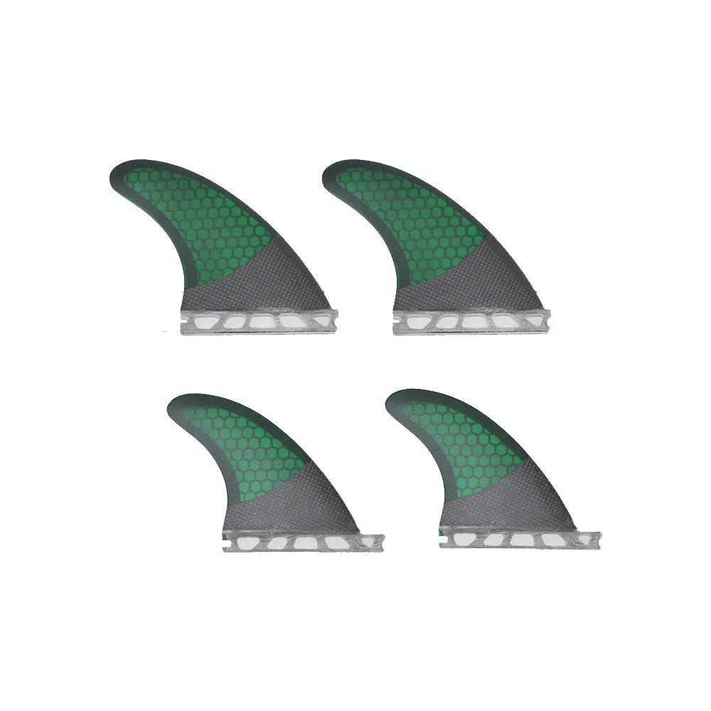 

Quad Fins Honeycomb Fiberglass Surfboard Fins High Quality