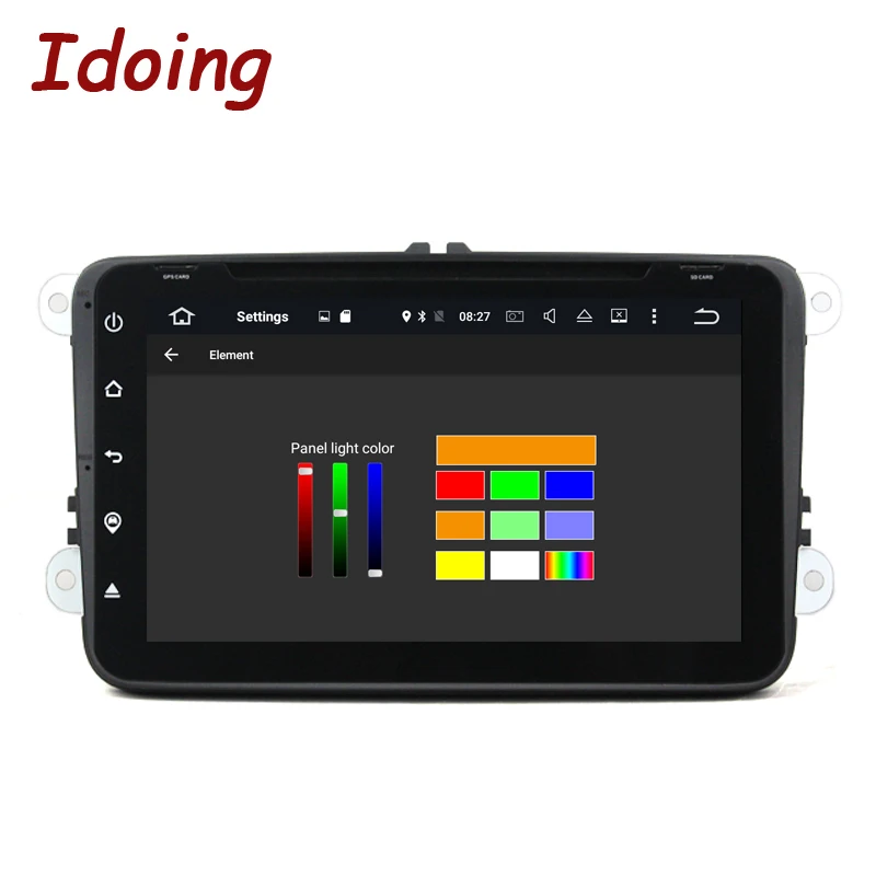 Idoing 2Din GPS навигация Android 8 0 для VW GOLF 5 Polo CC PASSAT Tiguan Core автомобильный DVD