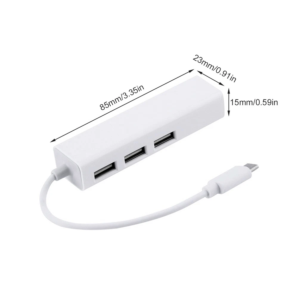 USB 3,1 Тип C USB-C несколько 3 портов концентратор с Ethernet Сетевая карта