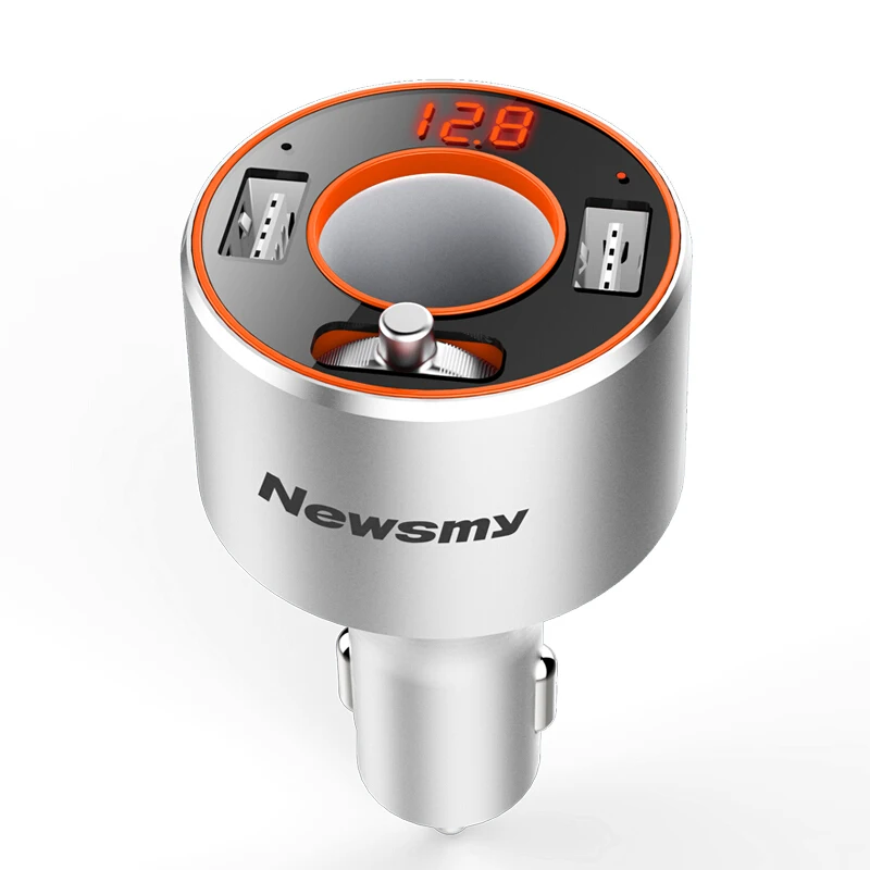 Автомобильный MP3 Bluetooth U дисковый плеер Newsmy C66 2 USB порта FM радио телефонная связь