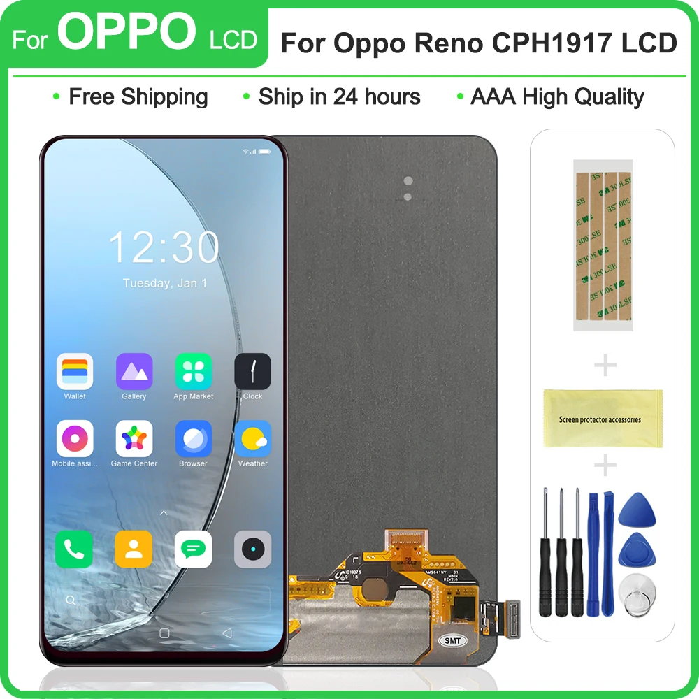 ЖК-дисплей 6,4 дюйма Super AMOLED / TFT для OPPO Reno PCAT00 PCAM00 CPH1917