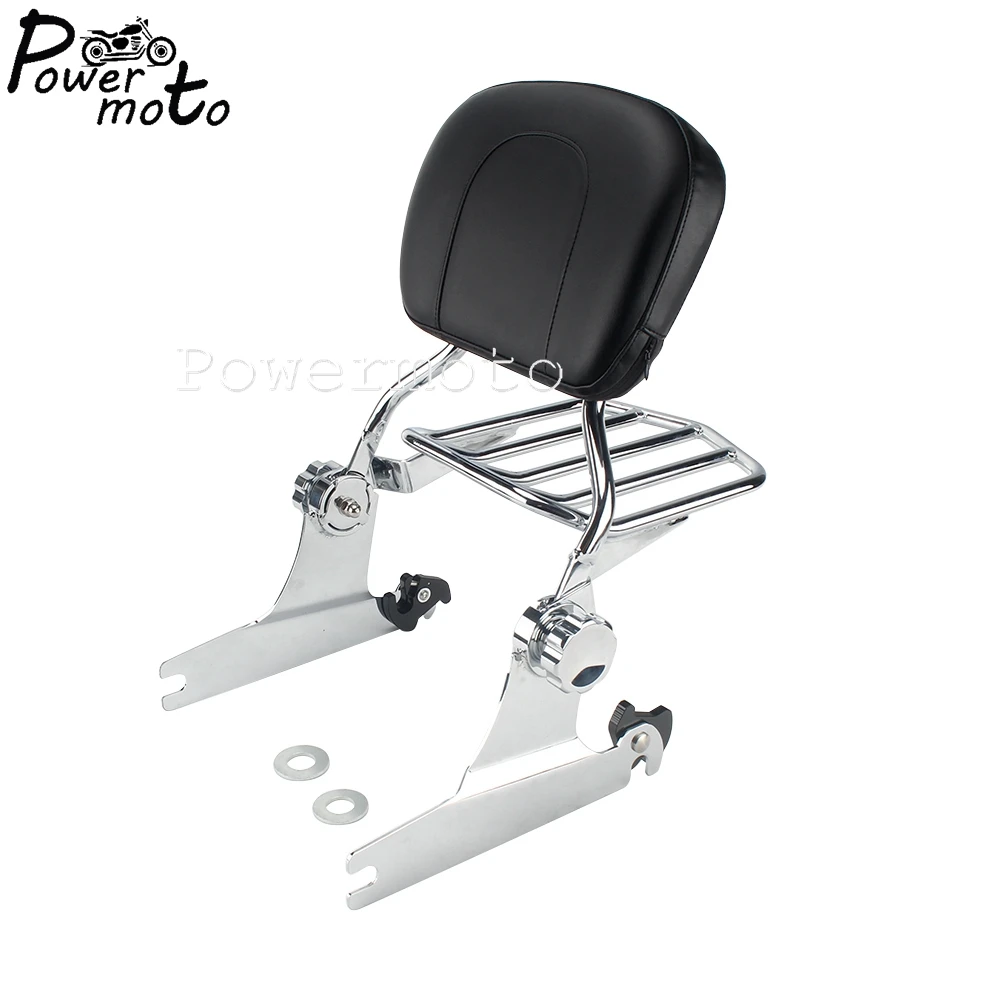 Хромированная съемная спинка для мотоцикла багажная стойка Harley Softail Deluxe CVO Hard Candy