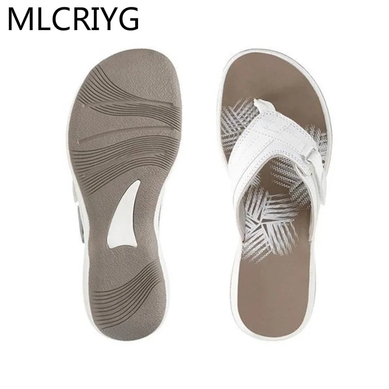 

2021 Summer Women's Slippers Casual Comfortable Beach Slippers Ladies Casual Flip-flops Women Summer Flat Outdoor Shoes Women