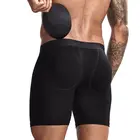 Jockmail, Длинные боксеры до колена, мужское нижнее белье, мужское нижнее белье, увеличивающее попу, мягкий ствол, съемная подкладка, подтяжка, сексуальное мужское нижнее белье для геев