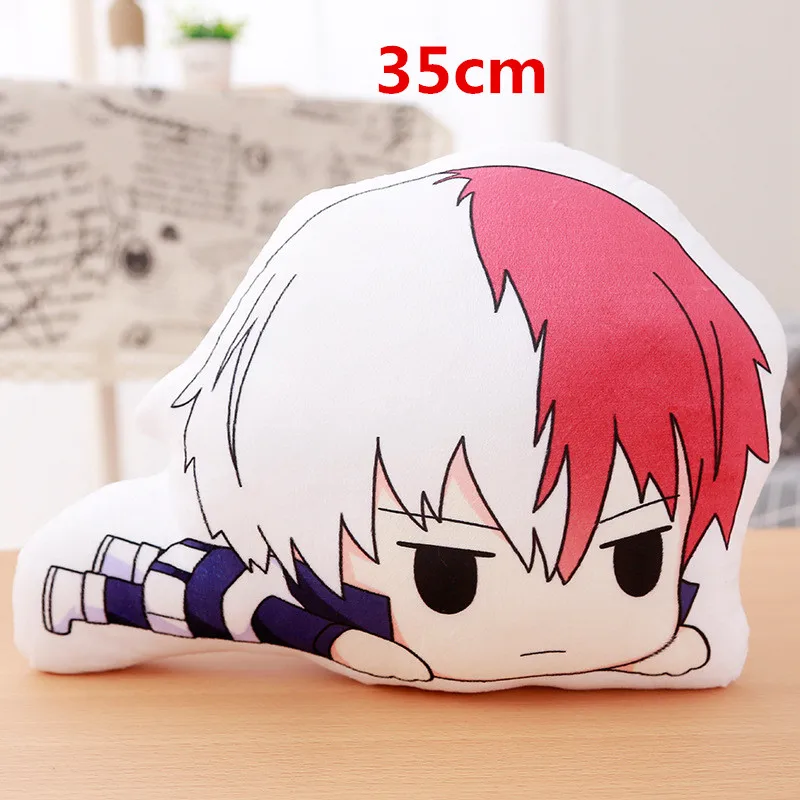 35cm pillow Аниме My Hero Academy Izuku Midoriya Katsuki Bakugou Shouto Todoroki плюшевые кулоны милые подвесные игрушки мягкие куклы подарок - Цвет: 35cm pillow