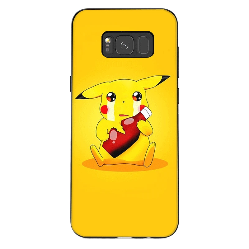 Мобильный чехол для телефона из ТПУ для Samsung Galaxy S6 S7 край S8 S9 S10 S10E Plus Note 8 9 M10 M20 M30 M40 чехол с изображением покемона Пикачу, детская