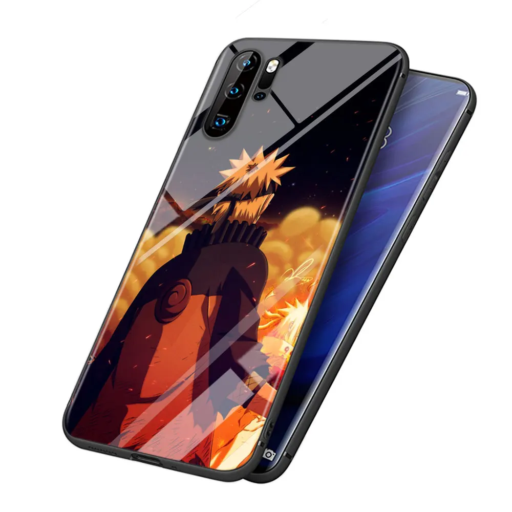 Наруто Мода для huawei P Smart Z Plus P30 P20 Pro P10 P9 P8 Lite Plus супер яркий черный чехол для телефона
