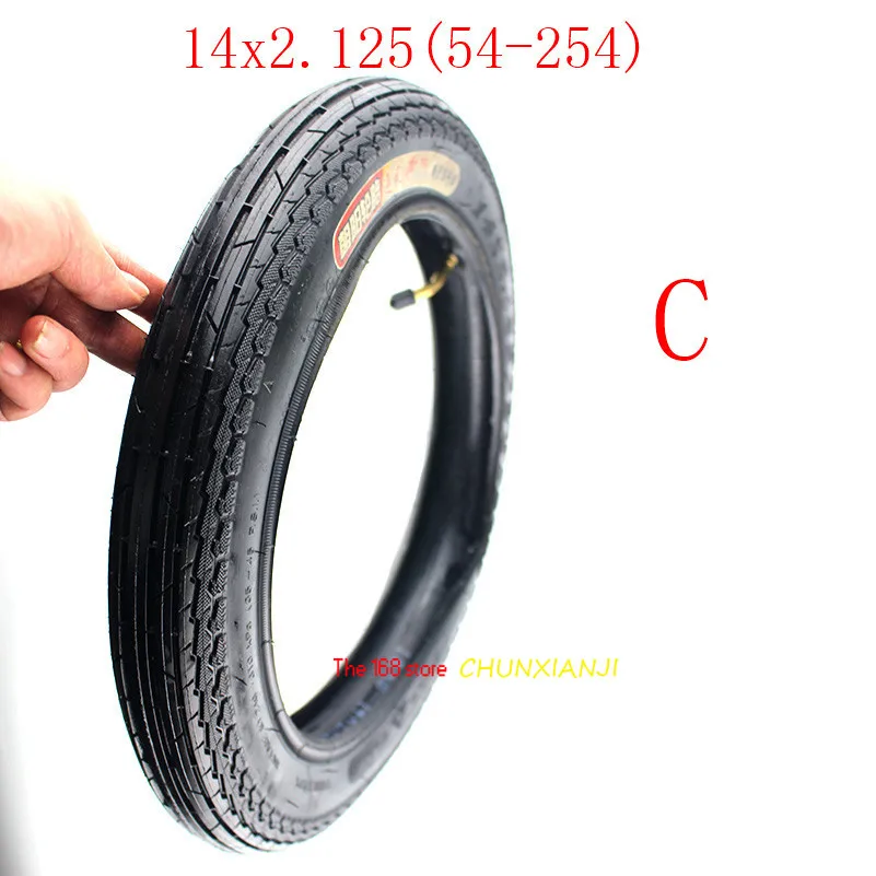 Супер 14 дюймовая шина 14X2 125/54 254 внутренняя камера шины подходит для многих