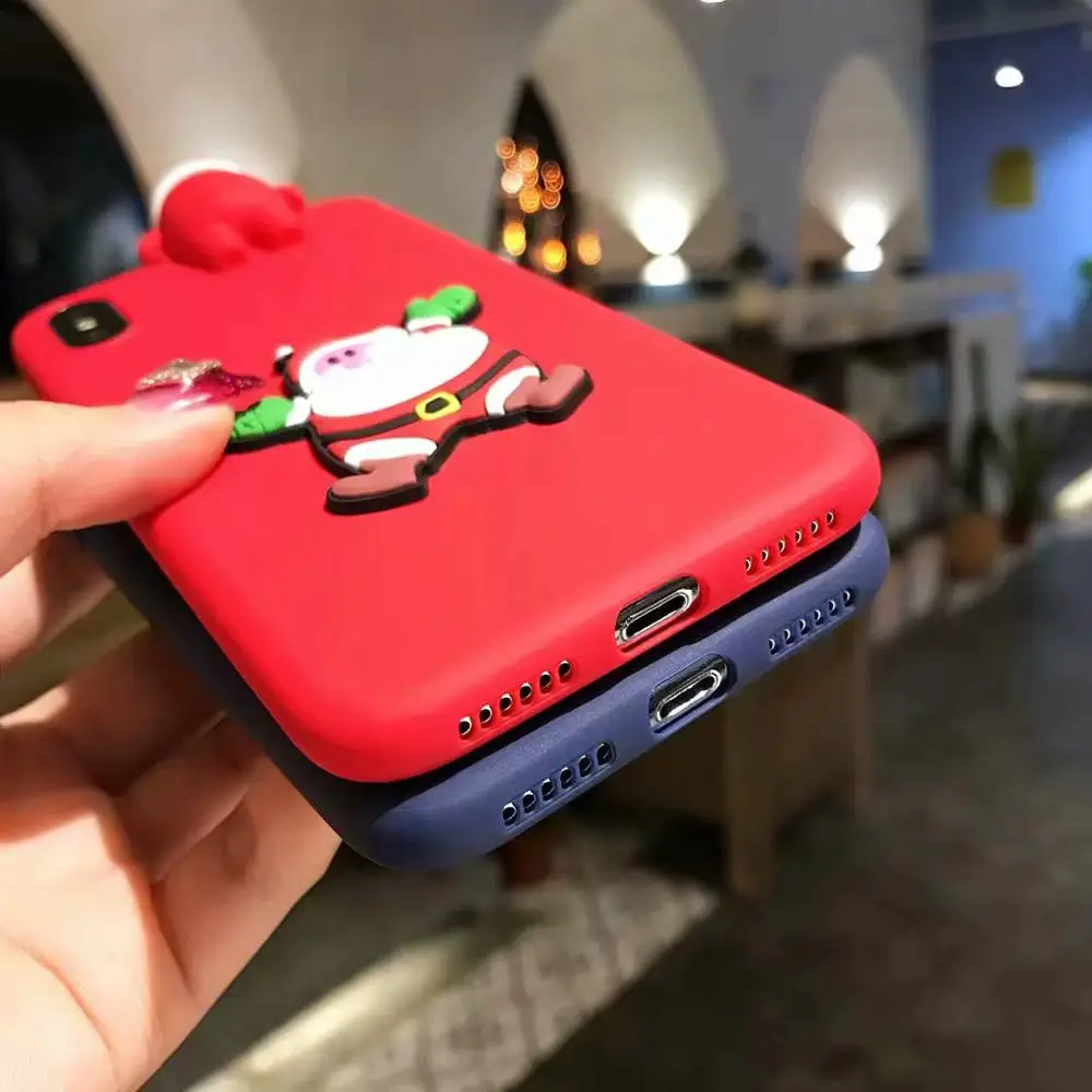 Рождество 3D чехол с принтом "Санта Клаус" для huawei P30 P20 P10 Lite Коврики 30 20 10 Pro 20X